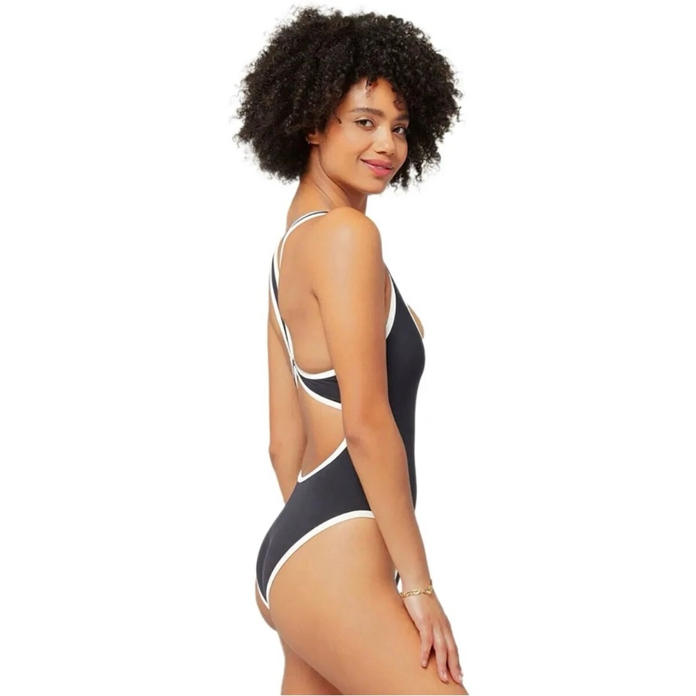 L*Space Black and White One-Piece Swimsuit - Picture 2 of 8